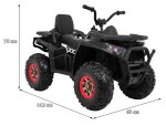 Mamido Detská elektrická štvorkolka ATV Desert 4x4 čierna