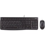 Logitech MK120 USB Sada klávesnica a myše odolné voči striekajúcej vode US anglická, QWERTY čierna; 920-002563