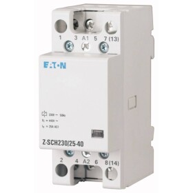 Eaton Z-SCH230/40-40 inštalačný stýkač Menovité napätie: 230 V, 240 V Spínací prúd (max.): 40 A 4 spínacie 1 ks; 248852