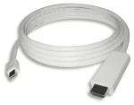 PremiumCord Kábel mini DisplayPort 1.2 - HDMI 2.0 biela / Kábel / 4K 60Hz / M/M / 2 m (kportadmk04-02)