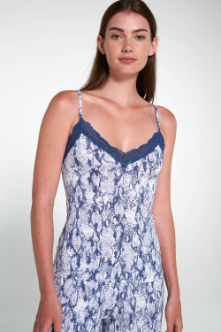 Vamp - Košeľa s remienkami 20802 - Vamp blue boa L