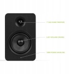 C2G KANTO AUDIO PAIR - PASSIVE SPEAKERS WITH 1" SILK DOME TWEETER AND 5.25" KEVLAR WOOFER - BLACK