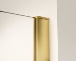 HOPA - Walk-in sprchovací kút LAGOS GOLD NEW 200 - Farba rámu - Zlatá, Rozmer A - 120, Rozmer C - 200, Výplň - Matné bezpečnostné sklo - 8 mm BCLAGO12BGFN2