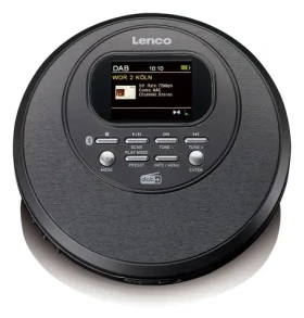 LENCO CD-500BK čierna / Prenosný CD prehrávač / MP3 / DAB+ / FM / 3.5mm (CD-500BK)