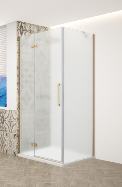 GELCO - TRINITY GOLD obdĺžnikový kút 800x900 ľavý, matné sklo, GT5680-90ML-G GT5680-90ML-G