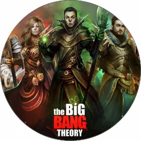 Jedlý papier The Big Bang Theory - Teória veľkého tresku animácia 19,5 cm - Pictu Hap - Pictu Hap