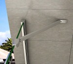 H K - Sprchové dvere Tifany B5 80 jednokrídlové s pevnou stenou 79-82 x 200, varianta ľavá SE-TIFANYB580SET-13