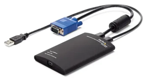 StarTech Crash Cart adaptér PS/2 a VGA čierna / KVM konzolový adaptér / USB Mini-B / USB klávesnica a myš (NOTECONS01)