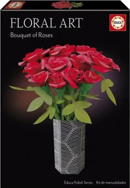 Educa 3D puzzle Floral Art: Červená ruža