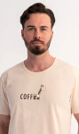Pánske pyžamové šortky Coffee smetanová XL