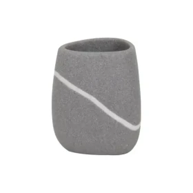 MSV ZEN kelímok do kúpeľne šedý / polyresin (3700703955412)