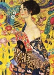 ENJOY Puzzle Gustav Klimt: Dáma s vejárom