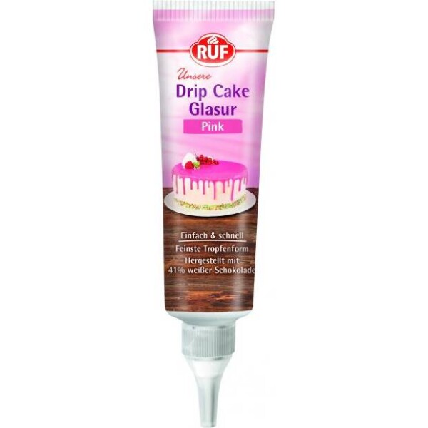 Drip Cake Glaze ružová 125 g - RUF - RUF