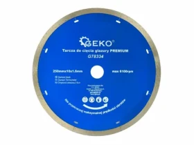 GEKO G78334 / Rezný kotúč diamantový celoobvodový / 250 x 10 x 22.2 mm (G78334)