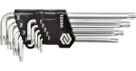 Vorel Sada kľúčov TORX 9 ks / Sada kľúčov / TORX profil / 9 dielov