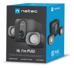 Natec PUG čierna / Reproduktor / 2.1 / 11W / USB / Jack 3,5 mm (NGL-2111)