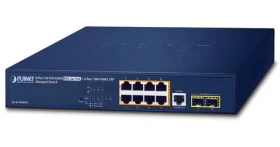 Planet GS-4210-8P2S / Switch / L2 Managed / 8x 1Gb RJ-45 / 2x SFP / PoE 802.3at / 120W / QoS (GS-4210-8P2S)