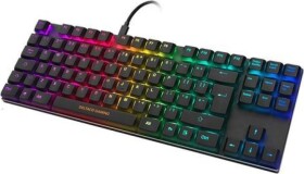 Deltaco Žemo profilio mechaninė RGB klaviatūra DELTACO GAMING DK420 UK Išdėstymas, Outemu Brown jungikliai, juoda/ RGB / GAM-111B-UK