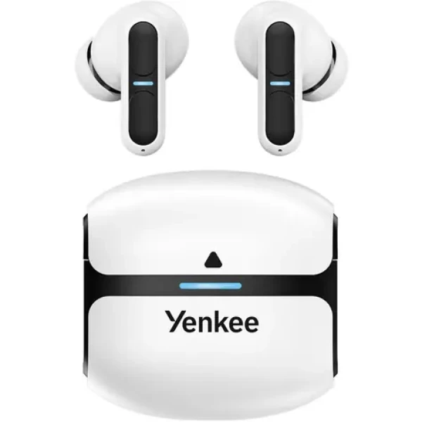 YENKEE YHP 09BT WE TWS EVEPODS PRE biela / bezdrôtové slúchadlá / mikrofón / ENC / Bluetooth 5.3 (8590669373567)