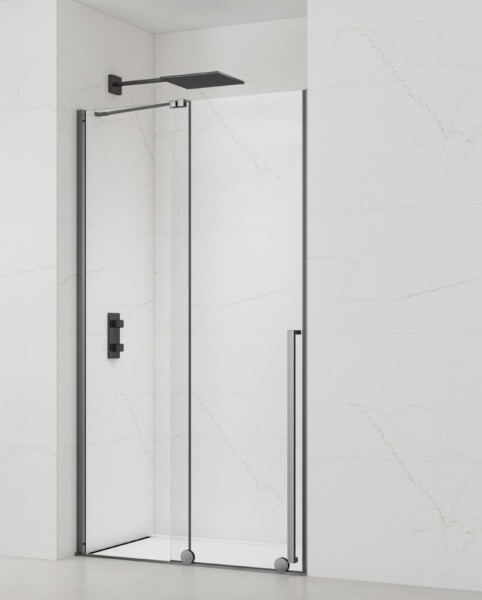 Sprchové dvere 140 cm SAT Xmotion PVD Gun metal SATBWIXM140NIKAGM SATBWIXM140NIKAGM