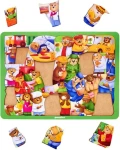 WOODLIKA Drevené puzzle Medvede vo svete povolaní