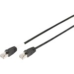 Digitus DK-1644-050/BL-OD RJ45 sieťové káble, prepojovacie káble CAT 6 S/FTP 5.00 m čierna odolný proti UV žiareniu, krútené páry 1 ks; DK-1644-050/BL-OD