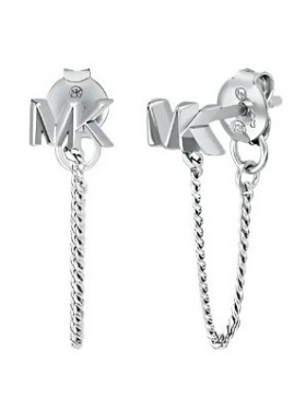 Michael Kors Fashion strieborné visiace náušnice Premium MKC1782040