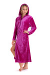 Dámsky župan Siena s kapucňou na zips 3656 fuchsia - Vestis S