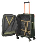 Stredný textilný kufor Travelite Color Craze M Olive