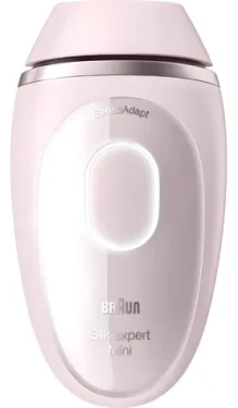 Braun Silk-expert Mini PL1100 ružová / IPL epilátor / SkinProtect / 300 000 zábleskov (8006530145558)