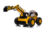 Mamido Mamido Detský elektrický bager CAR-26B žltý | 4x4 | RC 2.4Ghz | EKO koža | 12V10Ah