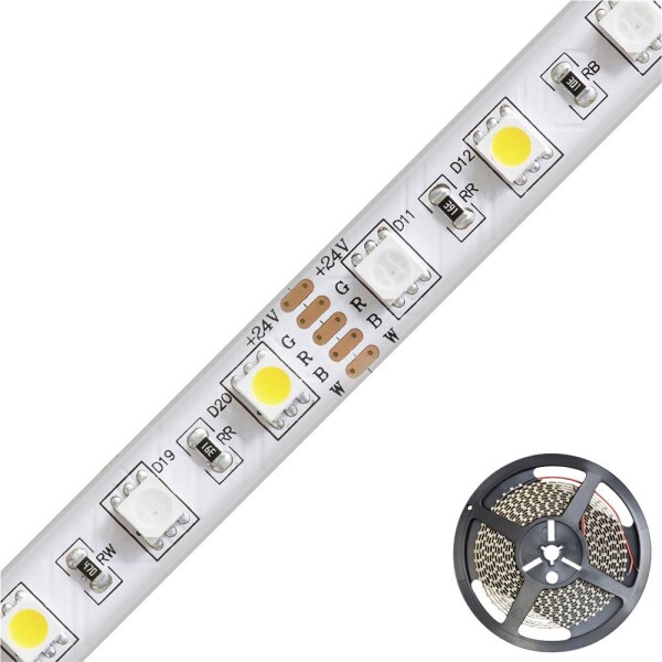 EVN EVN Lichttechnik STR672460509902 LED pásik En.trieda 2021: G (A - G) voľný koniec 24 V 5 m RGBW; STR672460509902