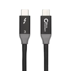 MicroConnect kábel Thunderbolt 3 1m čierna / 20Gbits/s (TB3010)