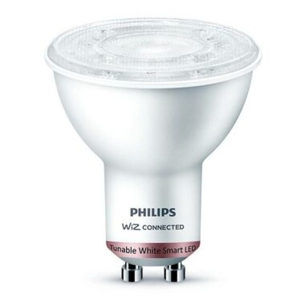 Philips SMART GU10 4.7W biela / múdra LED žiarovka / 345 lm / 2700 - 6500 k / stmievateľná (929002448321)