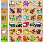 Detoa Drevené puzzle Čo kam patrí/od 3 rokov