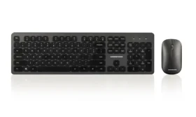 MODECOM 5200C čierna / Bezdrôtový set klávesnice a myši / membránová / 1600 DPI / USB 2.4GHz / US (MK-MC-5200C-100)
