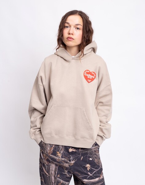 Carhartt WIP W' Hooded Hartt Case Sweat Fleur de Sel XS