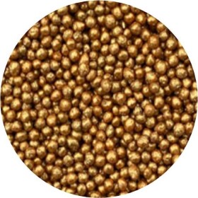 Cukrové perličky zlaté metalické 2mm 1kg - I LOVE CAKES - I LOVE CAKES