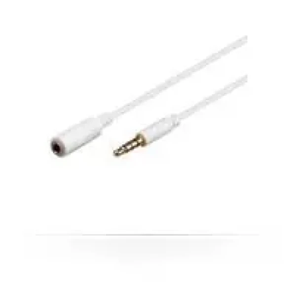 MicroConnect predlžovací kábel 4-pin Jack 3.5mm (M) - Jack 3.5mm (F) 5m biela (IPOD006A)