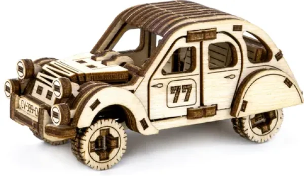 Wooden City 3D Drevené puzzle Superfast Rally Car č.2