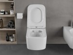 MEXEN - York Závesná WC misa vrátane sedátka s slow-slim, duroplast, biela 30114000