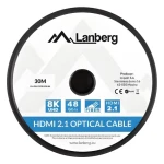 Lanberg / Kábel HDMI / M/M / v2.1 / 30m / 8K / Optický / AOC (CA-HDMI-30FB-0300-BK)