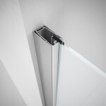 FORTE - Sprchovací kút 80x80, DECO N2B+F1S - FARBA rámu - Hliník ossidato, Rozmer A - 80, Rozmer B - 80, Rozmer C - 200, Výplň - Číre bezpečnostné sklo - 6 mm BDE8080348103