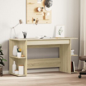 VidaXL Biurko, dub sonoma, 140x50x75 cm, materiał drevopochodny