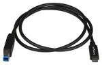 StarTech kábel USB-C na USB-B čierna / Kábel / USB 3.1 10Gbps / 1 m (USB31CB1M)