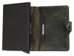 Kožená mini peňaženka Secrid Miniwallet Vintage Olive-Black