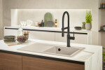 VILLEROY & BOCH VILLEROY & BOCH - Drezová batéria Steel Expert Compact, odnímateľná sprcha, antracit 92730005