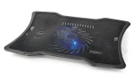 Nedis Chladiaci podstavec pre notebook čierny / Stojan na notebook / do 17" / USB / ventilátor 125 mm (NBCR101BK)