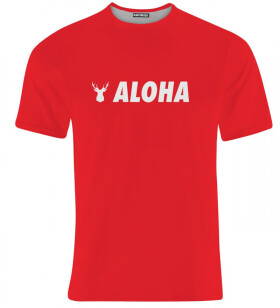 Aloha From Deer Základné tričko Aloha TSH AFD248 Red