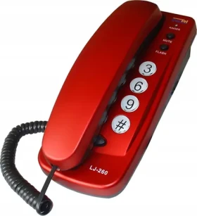 Dartel LJ-260 bordó / Telefón / Pevná linka (LJ260CZERWONY)